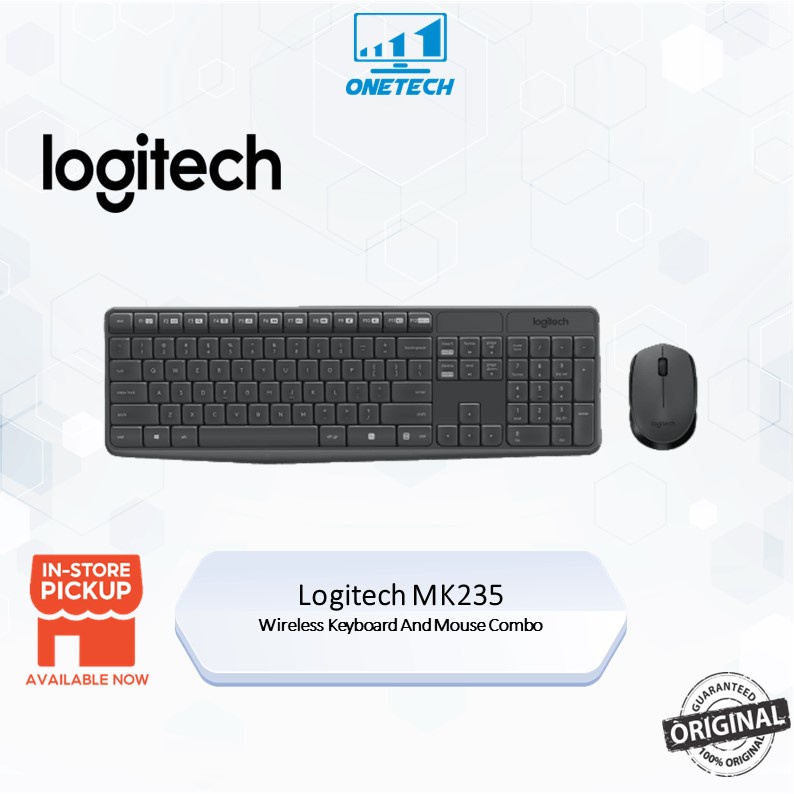 Logitech MK235 Wireless Keyboard And Mouse Combo ( Wireless / Long-Life ...