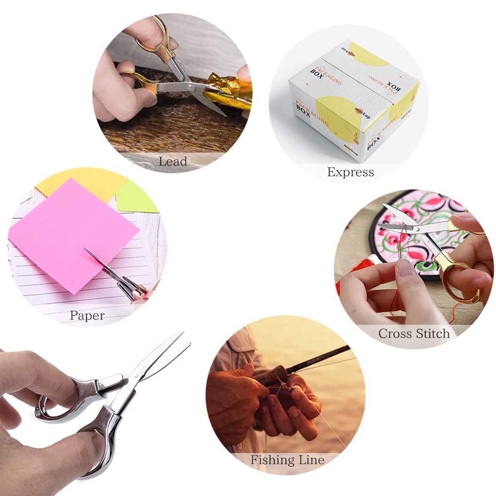 1Pc Mini Folding Keychain Scissors Small Glasses Shaped Travel Scissors ...