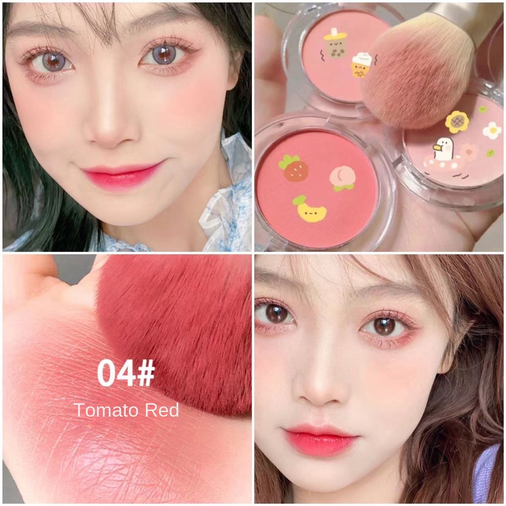 6 Colors Single Blush Palette Face Cream Concealer Foundation Powder ...