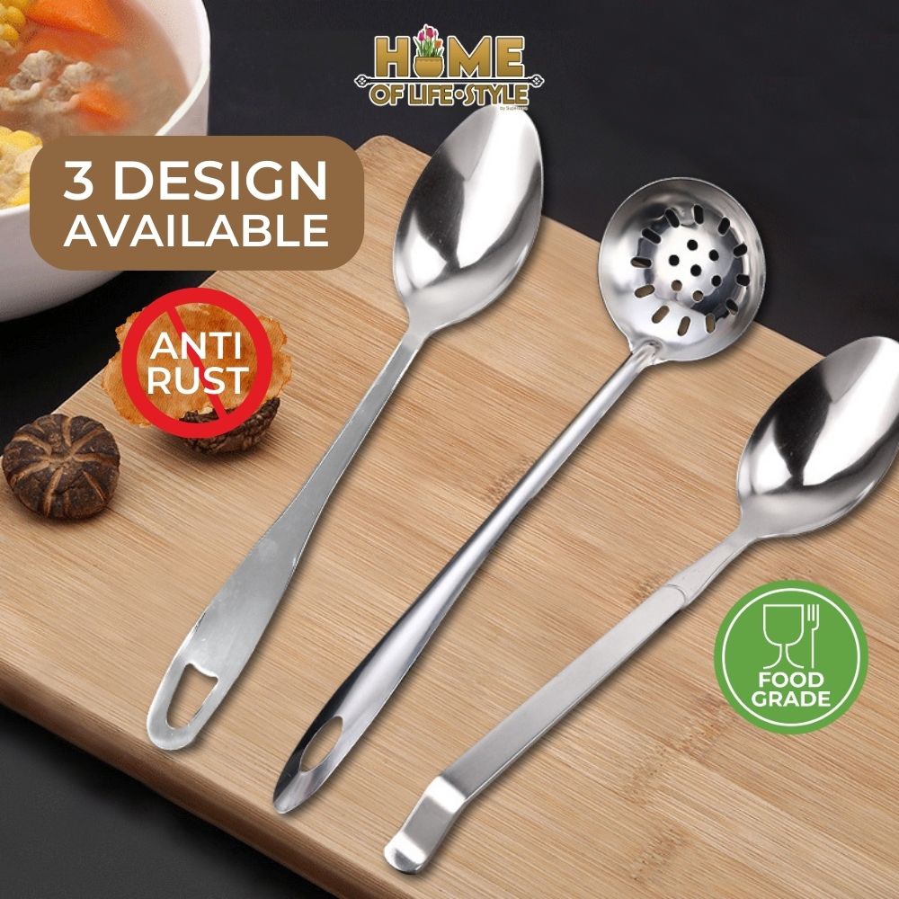 HOLS Stainless Steel Ladle Large Spoon Buffet Steamboat Kitchen