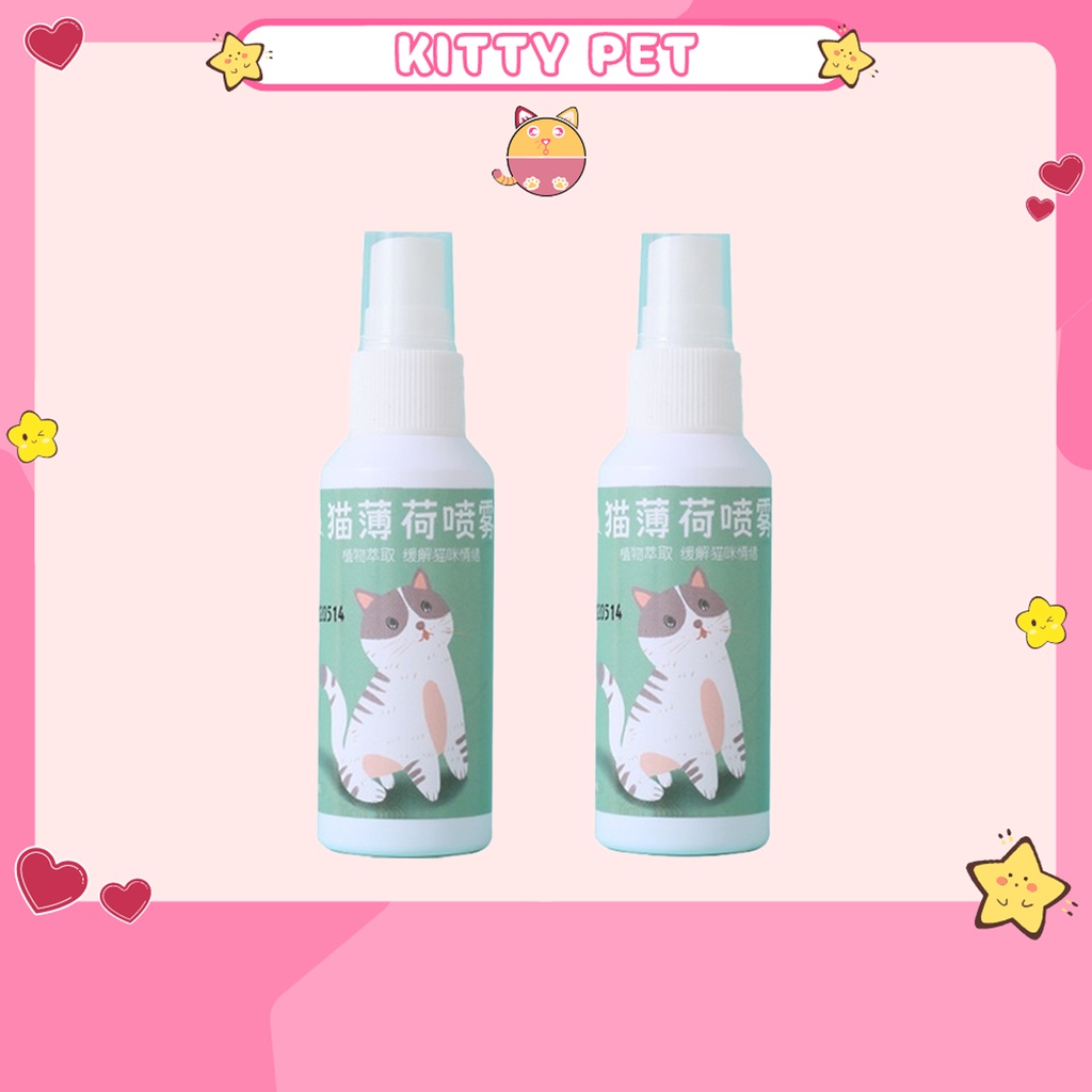 Catnip Cat Mint Spray 50ml Catmint Grass Relax Pet Semburan Spray