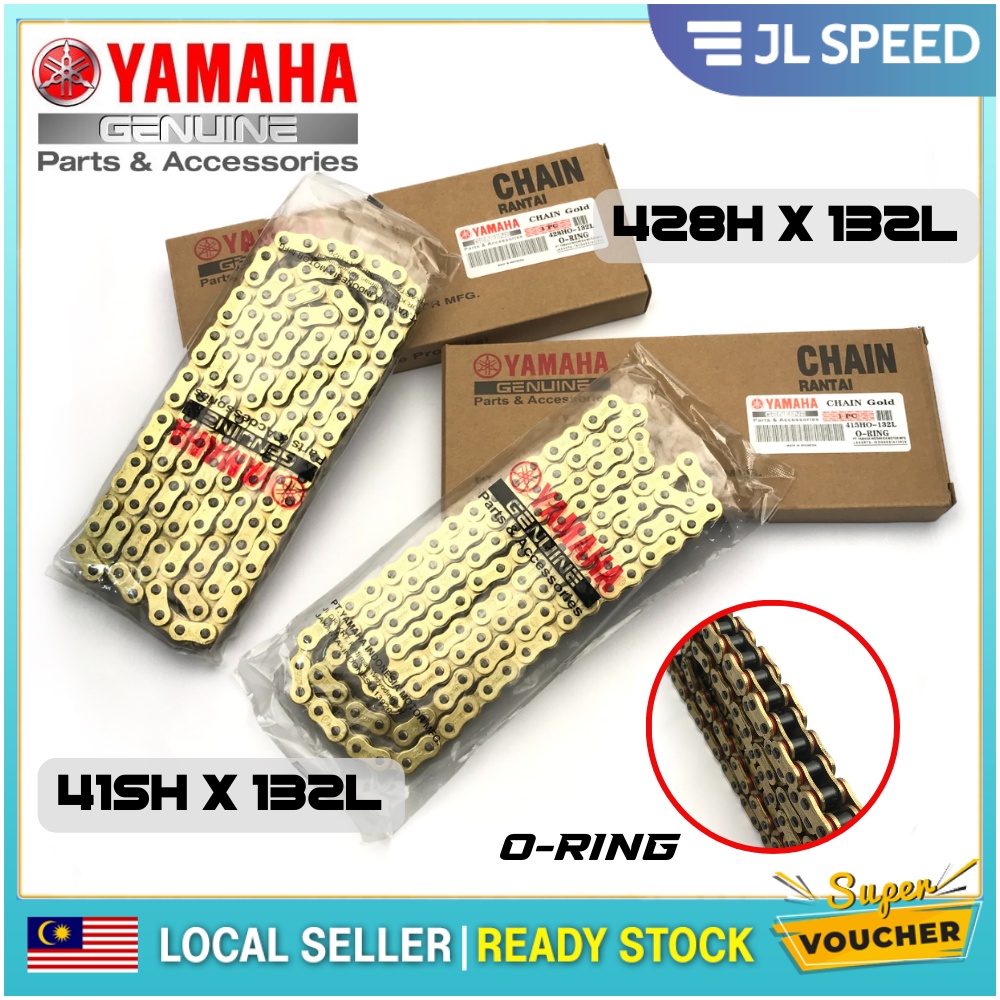 Yamaha Chain 415 Ho 428 Ho O Ring Gold Chain 132l Rantai Oring Emas Y15 Y16 Rsx Rs150 Lc135 4104