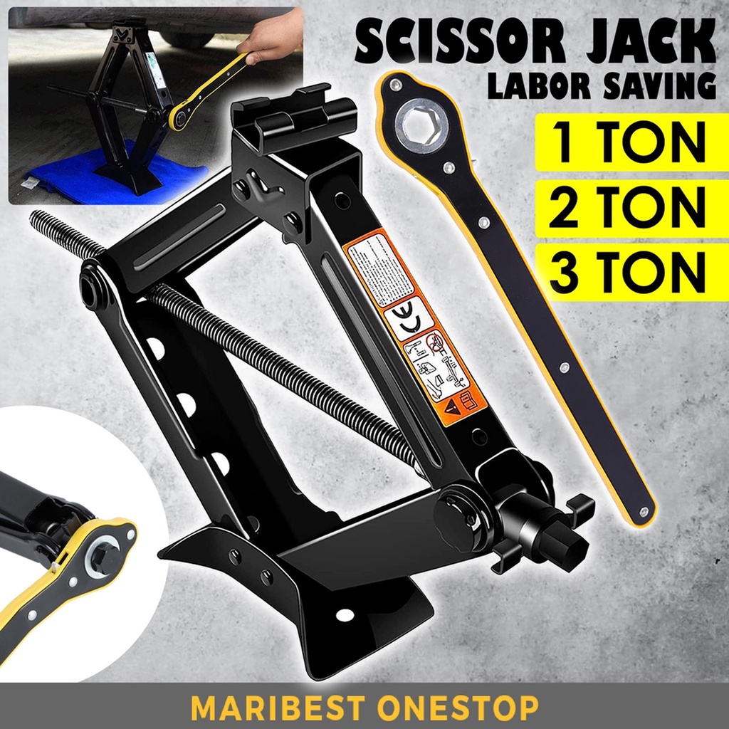 Manual Scissors Jack Car Heavy Duty Car Jack Kereta Jack Tayar Jek