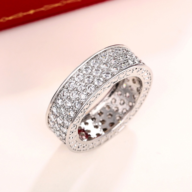 European and American Temperament Starry Sky with Moissanite Ring ...
