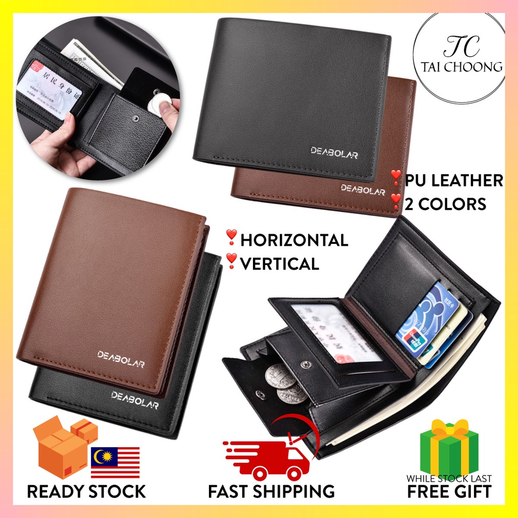 TC BW 071 Deabolar Wallet Purse PU Leather Classic Wallet For Men