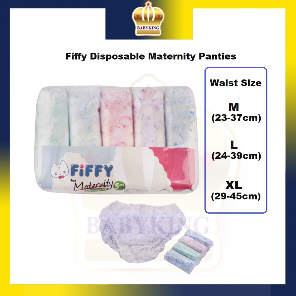 Original Fiffy Disposable Maternity Panties + 3 Sizes Choice Shopee