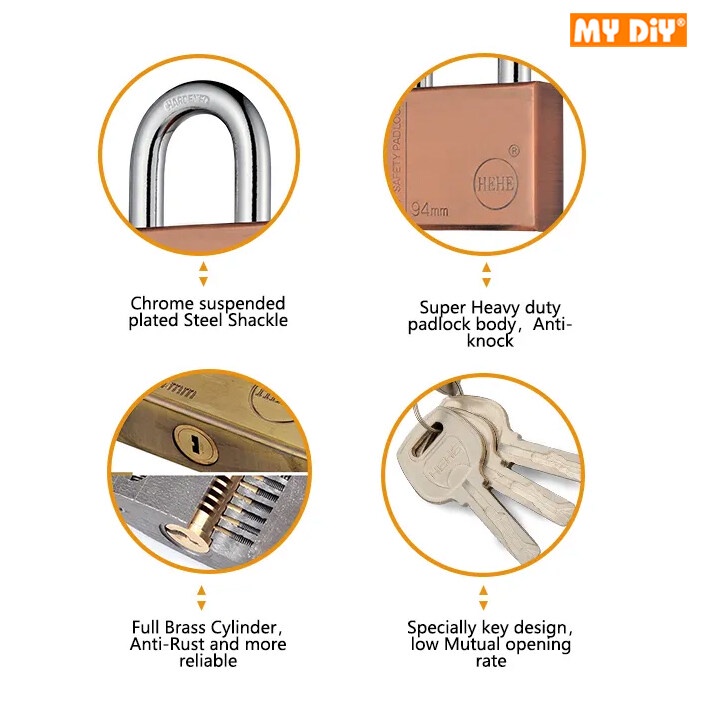 MYDIYHOMEDEPOT - HEHE 84mm & 94mm Super Big Security Padlock Mangga ...