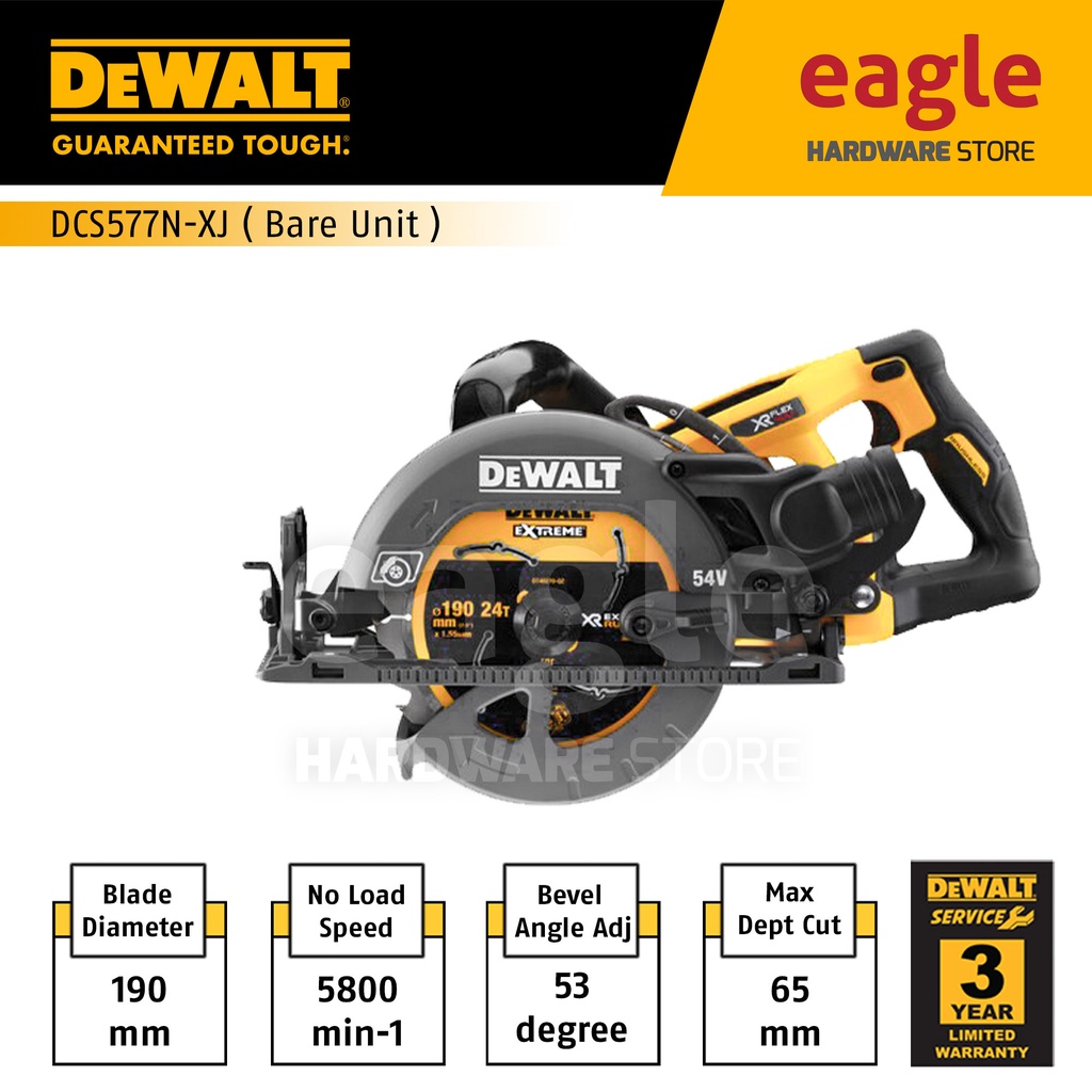 Dewalt Flexvolt DCS577N XJ 54V 190mm 7 1 2