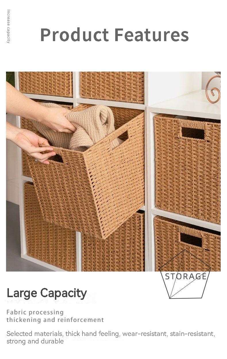 Ready Stock Bakul Rotan Kallax Ikea Foldable Basket Rattan Basket Kotak ...