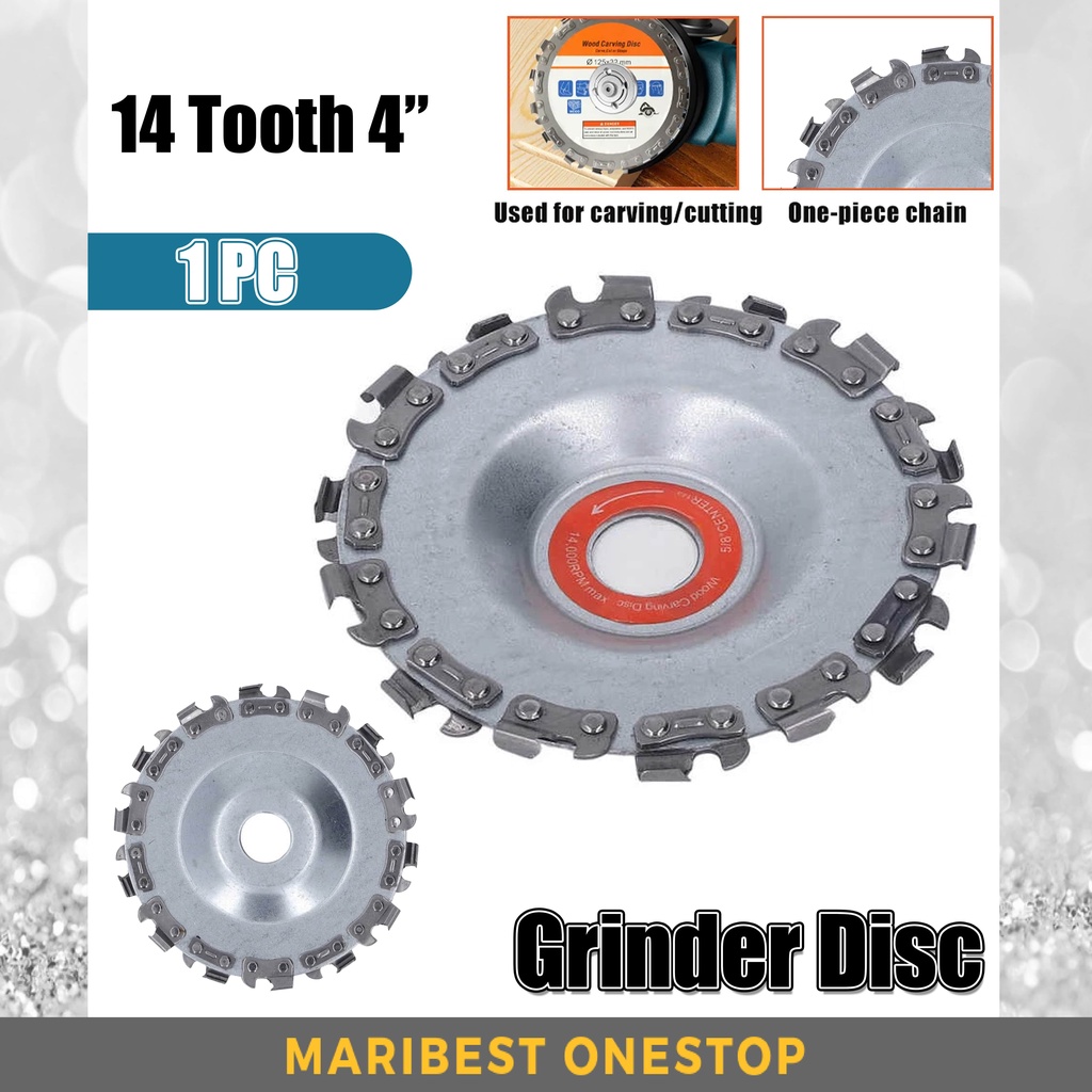 4 Inch 14 Tooth Wood Carving Disc Chainsaw Grinder Blade | Shopee Malaysia