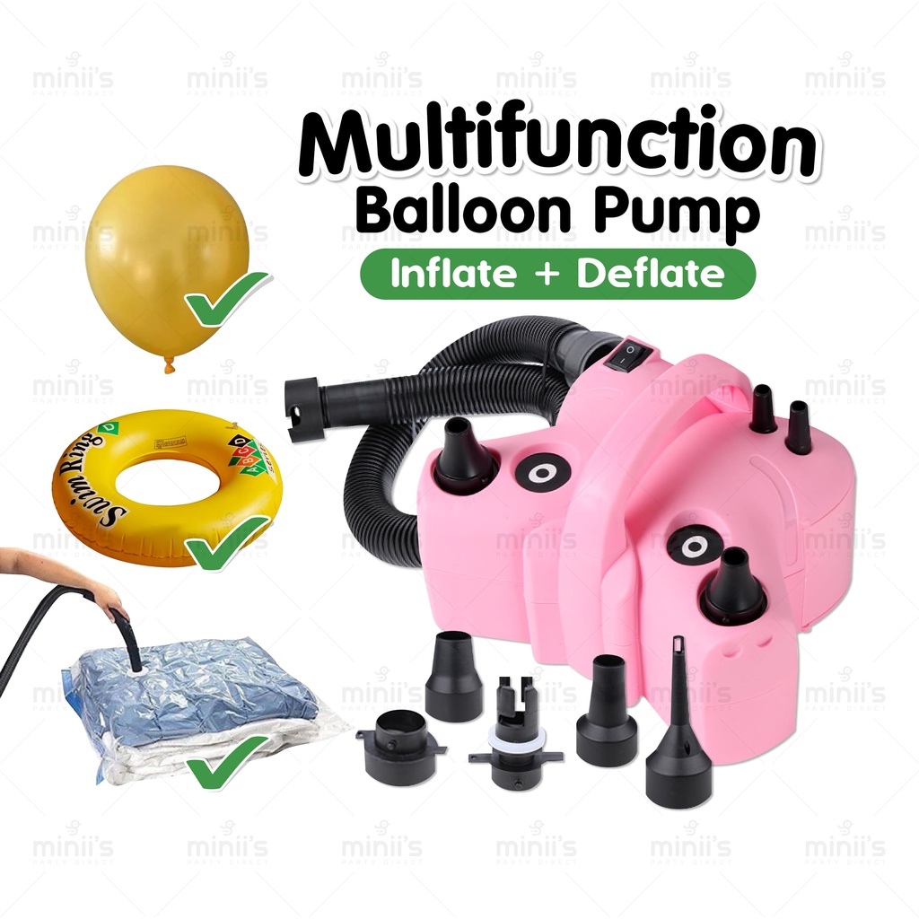 MINIIS PARTY Balloon Pump Electric Balloon Pump Machine Pam Belon ...