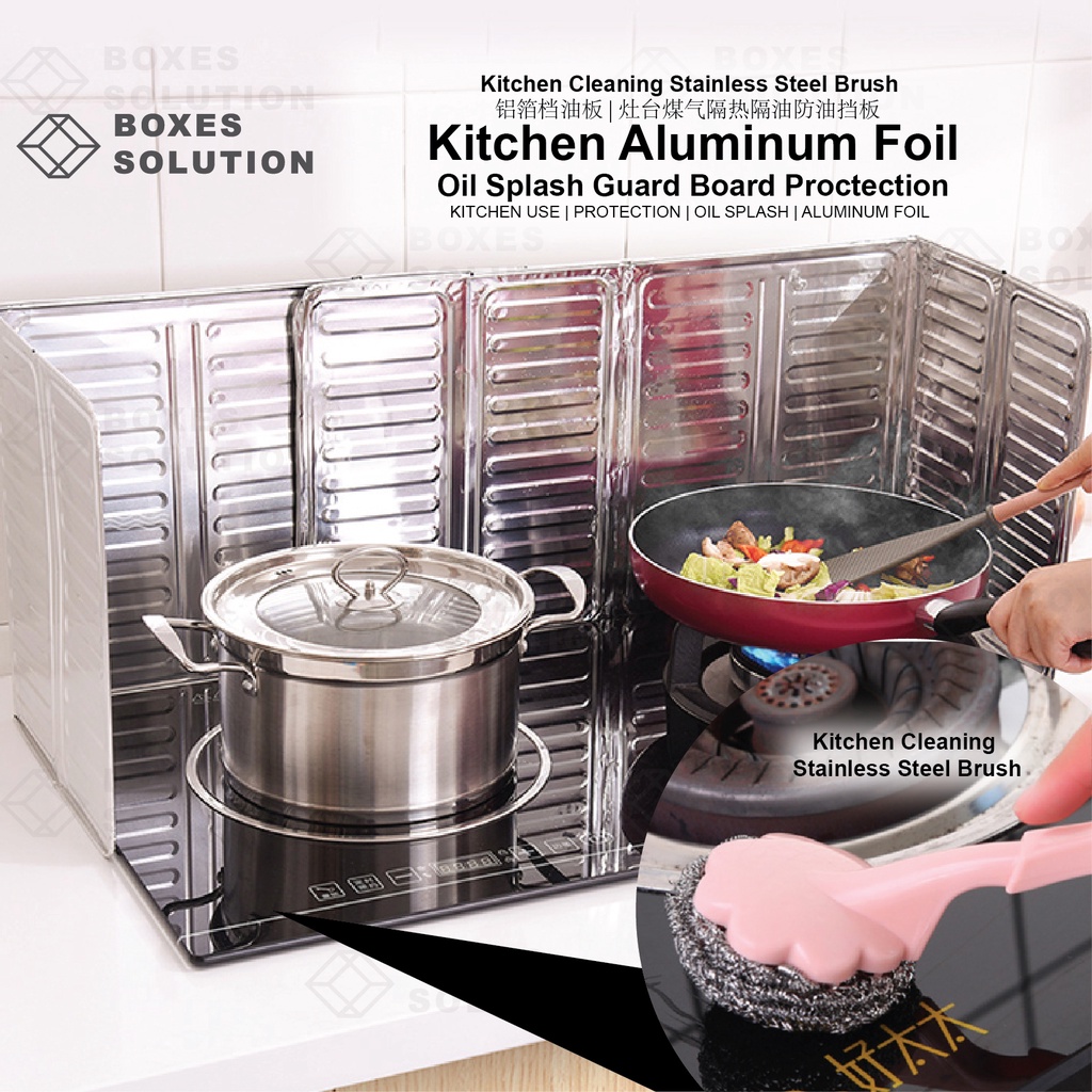 VBS READY STOCK #Kitchen Tools Cooking Insulate Splash Proof Oil Baffle ...