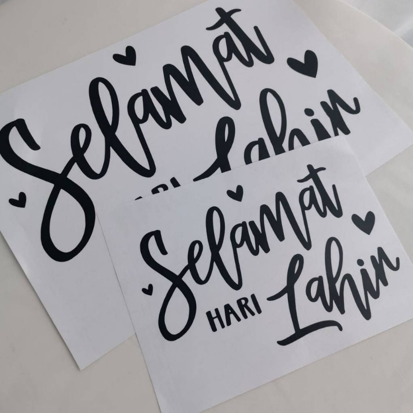 Selamat Hari Lahir Sticker Bobo Balloon Happy Birthday Clear