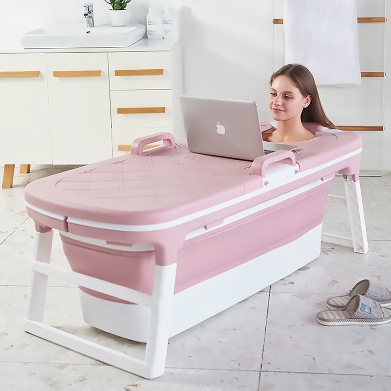 Collapsible Restroom Soaking Heat Storing Bath Tub Transportable
