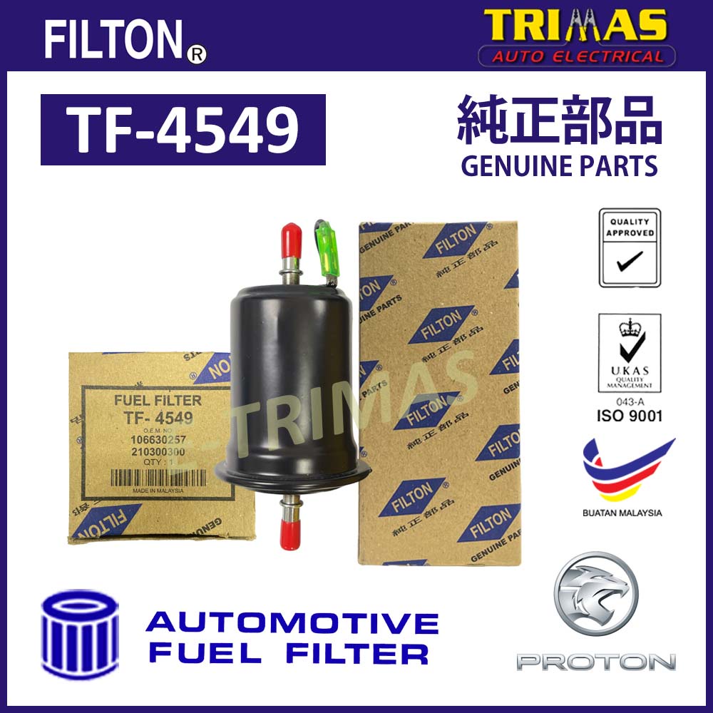 FILTON Fuel Filter Proton X50 X70 Penapis Minyak Petrol Kereta TF4549