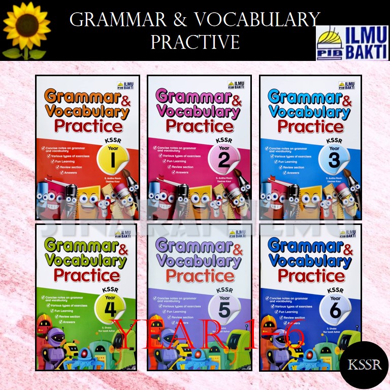 2023 : GRAMMAR & VOCABULARY PRACTICE YEAR 1 , 2 , 3 , 4 , 5 , 6 KSSR ...