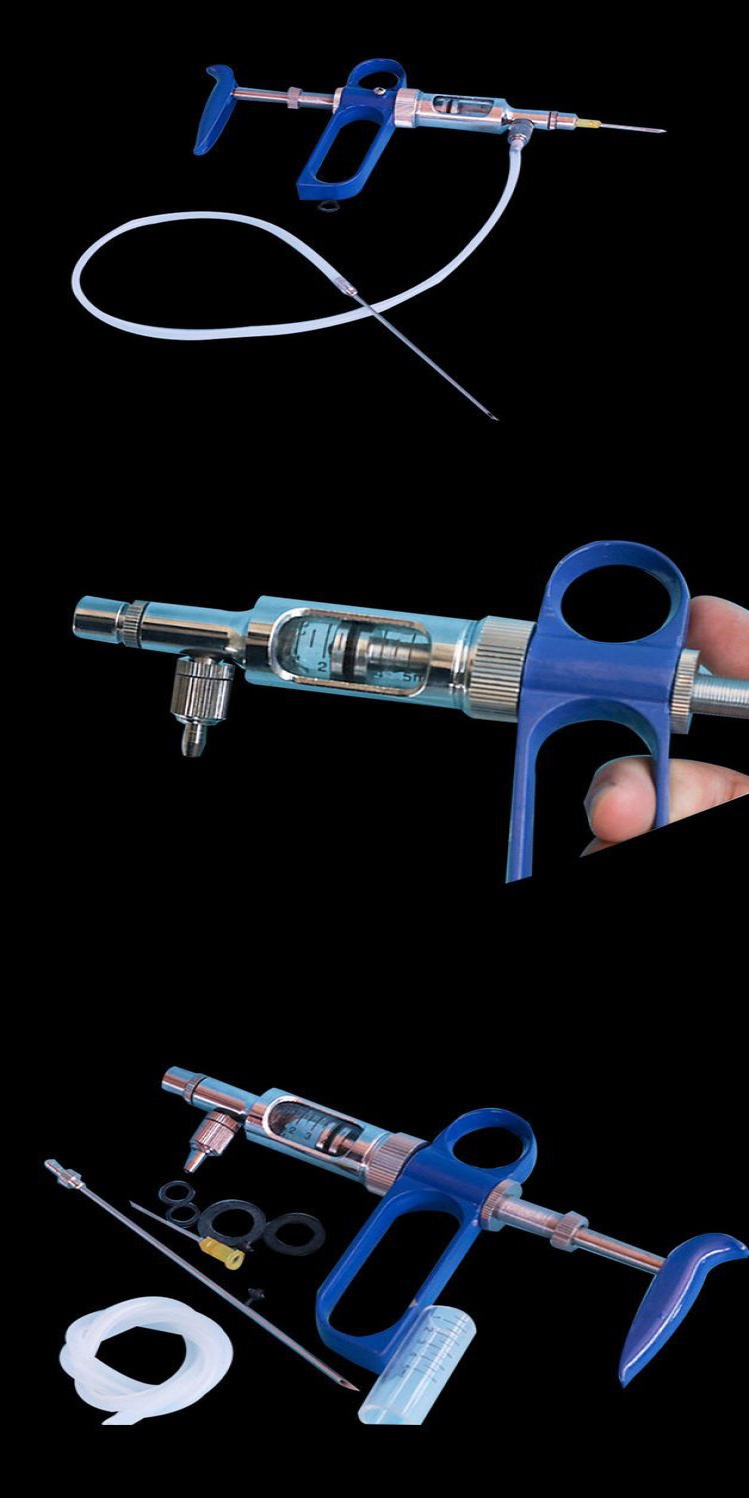 Continuous Syringe 2ml 5ml 10ml Animal Syringe Adjustable Bird Syringe ...