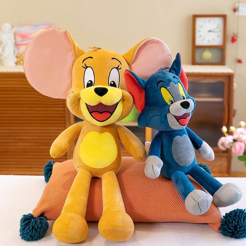 Tom And Jerry Plush Toy Valentine's Day Gift Cartoon Kids Stuffed Doll ...