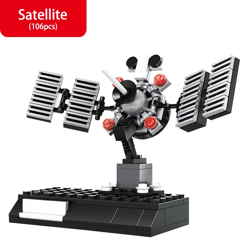 4 Style Spaceship Satellite Space Shuttle Lunar Rover Rocket Model Toys ...