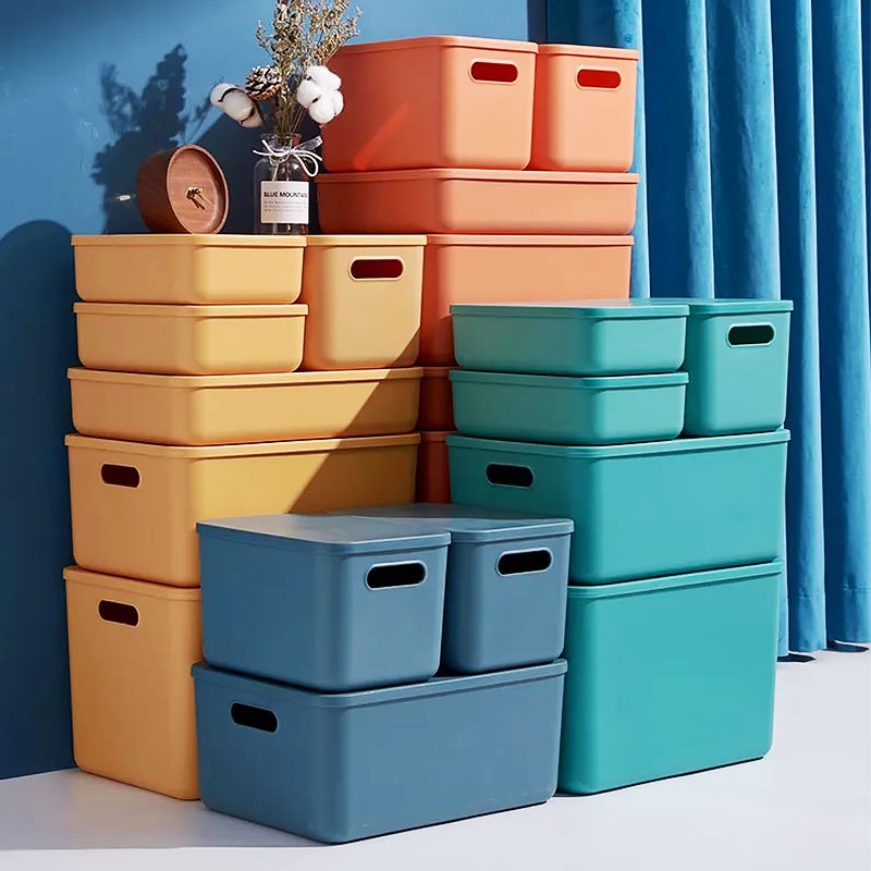 Heavy Duty Stackable Storage Container Box Books Clothes Organizer ...