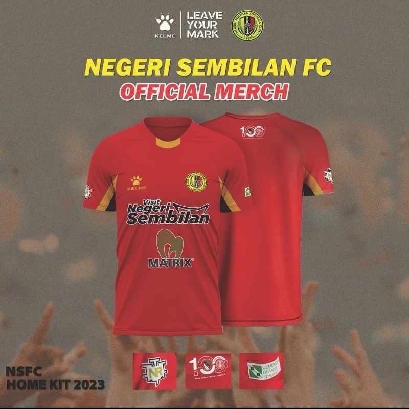 Jersey Bola Negeri Sembilan Jersey 2023 Malaysia Baju Lelaki Football