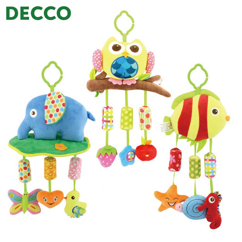 Decco Happy Baby Bed Crib Wind Chime Safe Rattles Kids Stroller Cute ...