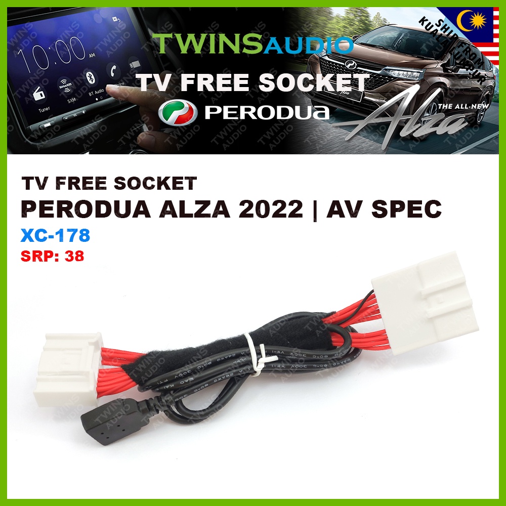 Perodua ALZA 2022 H / AV SPEC TV Free Bypass Socket Video In Motion VIM ...