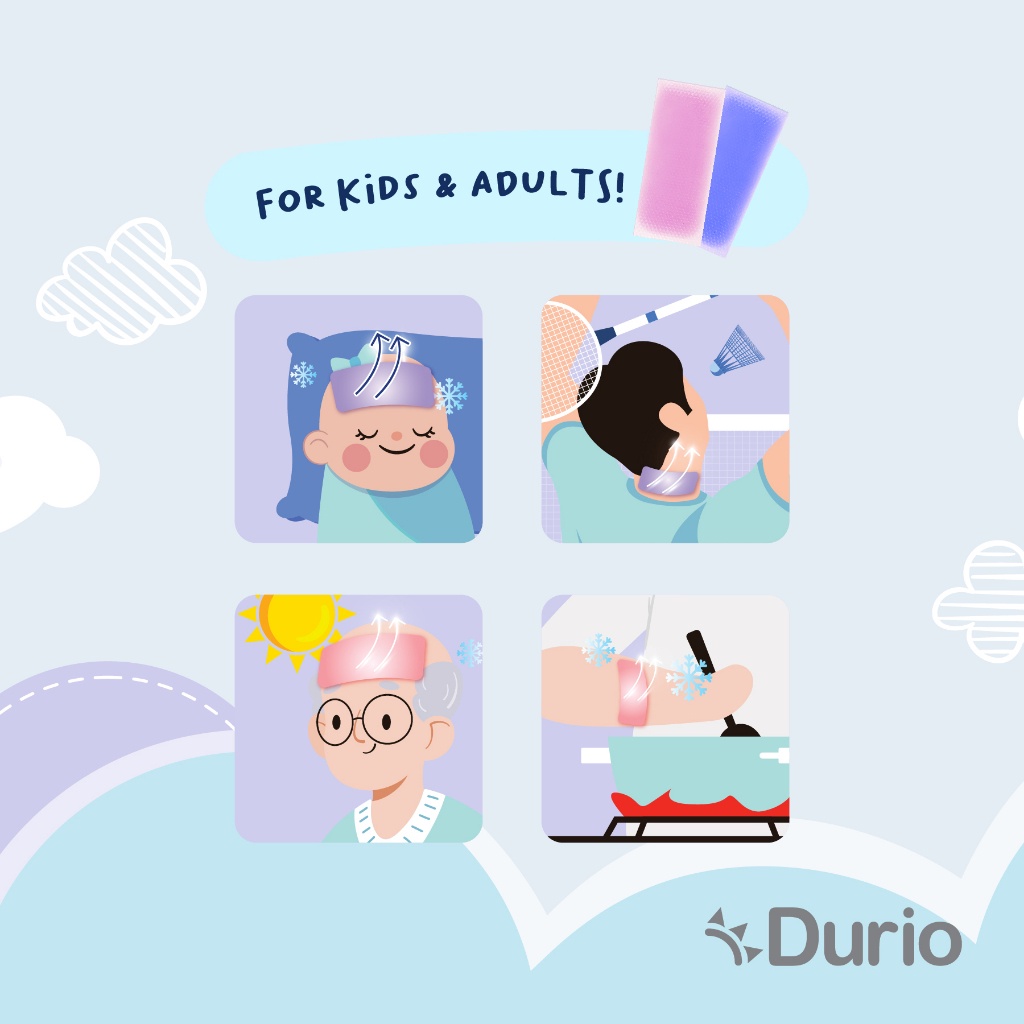 [Durio Authorised Reseller] Durio 601 x'traCool Cooling Gel Patch Fever ...