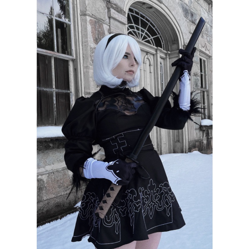 Nier Automata Yorha 2B Cosplay Suit Anime Women Outfit Disguise Costume ...