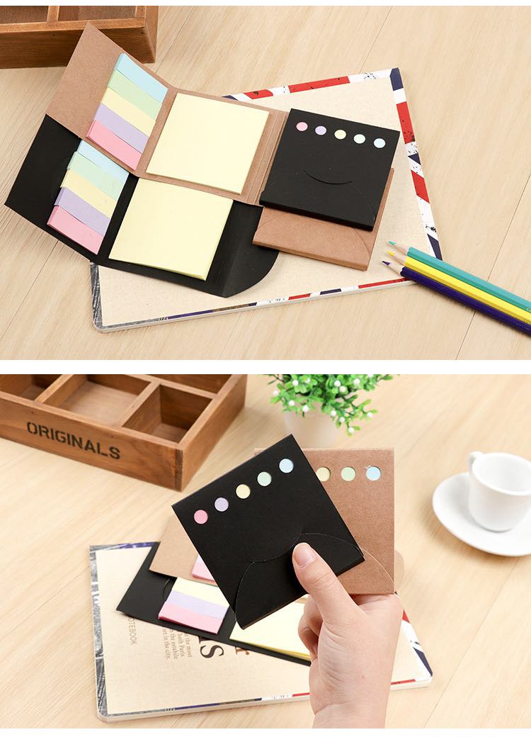 Colourful Sticky Note Korean Memopad Sticky Notes Notepad Memo Booklet ...