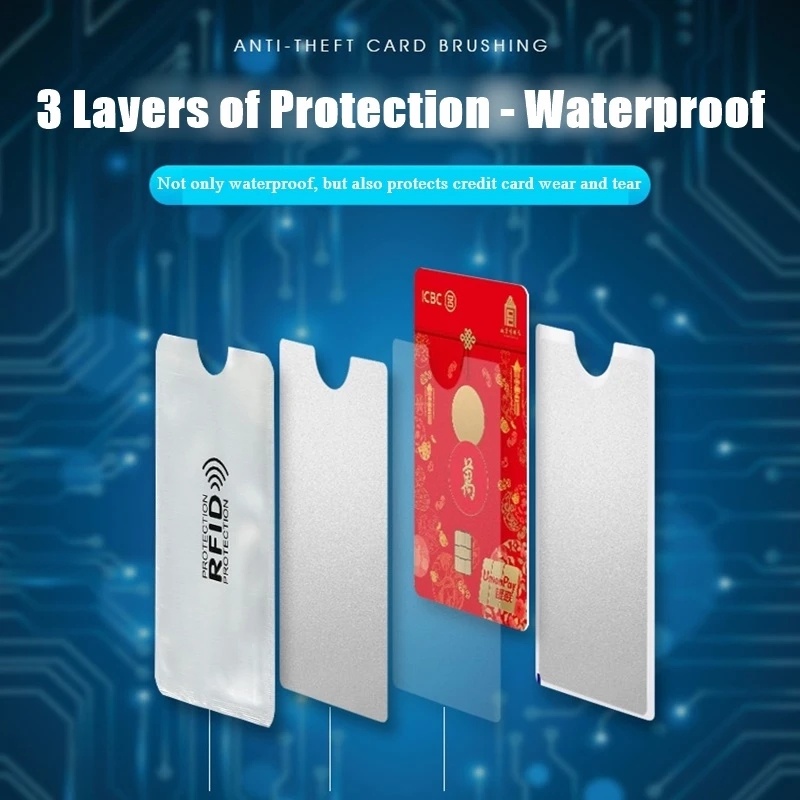 10Pcs Anti RFID Card Holder NFC Blocking Reader Lock Anti Theft Bank ...
