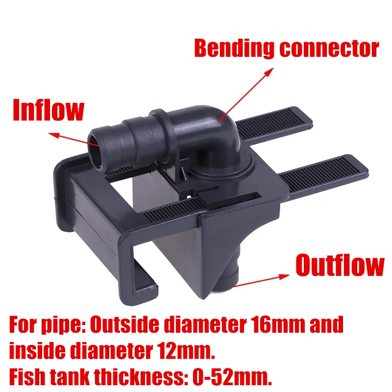 Aquarium Water Tube Holder Fish Tank Filter Inflow Outflow Stretchable ...