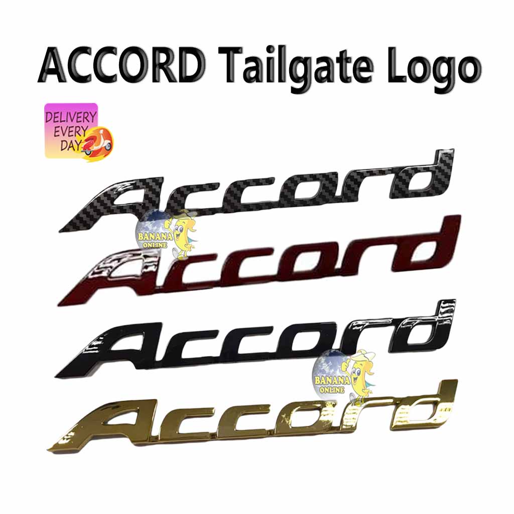 HONDA ACCORD Letter Logo Car Auto Emblem Rear Badge Sticker Decal