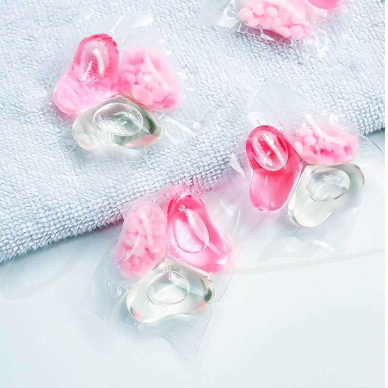 3 In 1 Sakura Laundry Beads Ball Clothes Cleaning Detergent Softener