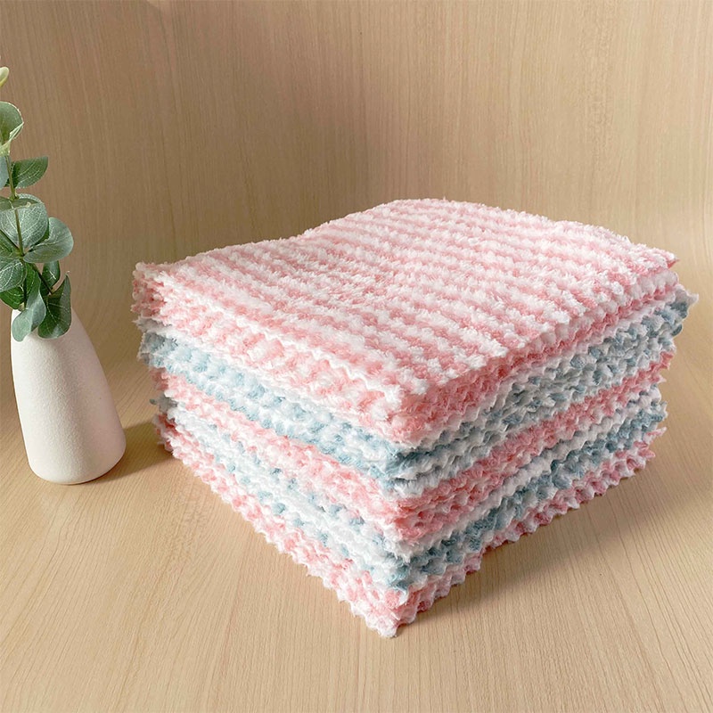 Super Soft Microfiber Kitchen Cleaning Towel Washable Quick Absorption ...