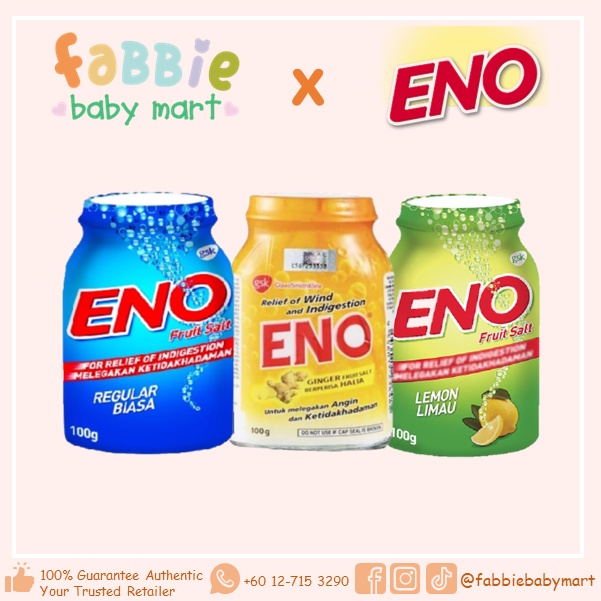 ENO Powder Effervescent Regular/Ginger/Lemon (100g/200g) Shopee