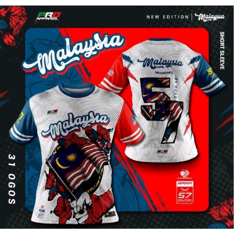 2024 New TSHIRT MALAYSIA JERSI BAJU MALAYSIA HARI MALAYSIA MERDEKA ...