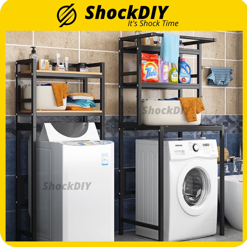Bathroom Dirtproof Shelf Storage 2 3 Tier Washing Machine Rack Cleaning ...