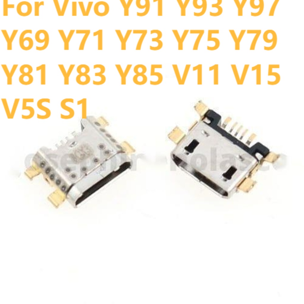 50 Pcs USB Charging Port Pin For Vivo Y91 Y93 Y97 Y69 Y71 Y73 Y75 Y79 ...