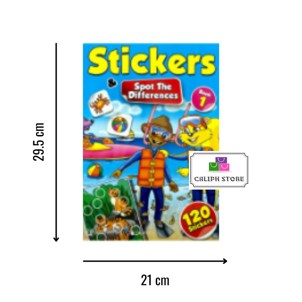 Stickers & Spot The Differences | 120 Sticker For Kids | Fun Learning ...
