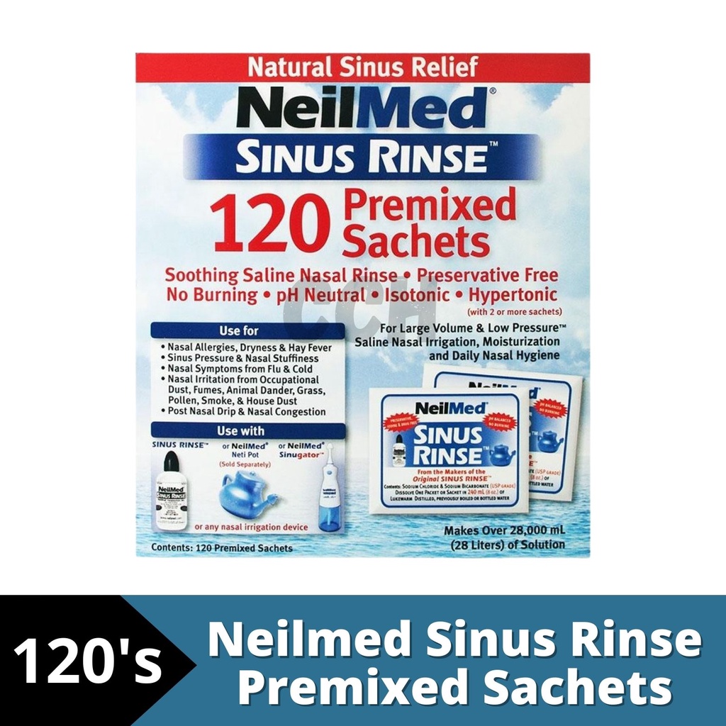 Neilmed Sinus Rinse Premixed Sachets (120's)