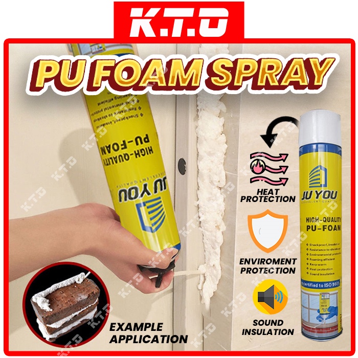 Polyurethane Foam PU Foam Spray 750ml General Purpose Fill Crack And ...