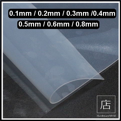 Produktbild von Silikon-Gummi-Blatt 500x500 Mm – 0,1–3 Mm Stark, Transparent, Shore 50, Für Dichtungen & Bastelei