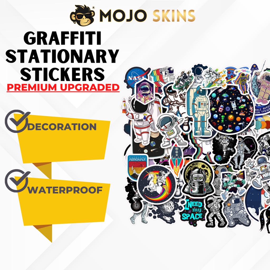 [MojoSkins] Astronaut Stickers Alien UFO Outer Space Rocket For ...
