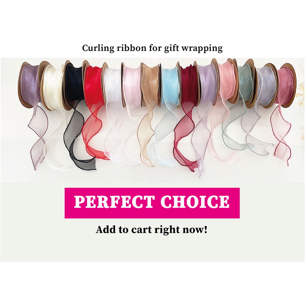 BC Sheer Ribbon for Gift Wrapping, Ribbon for Birthday Wedding ...