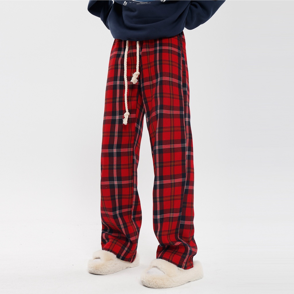 Checkered discount sweatpants mens