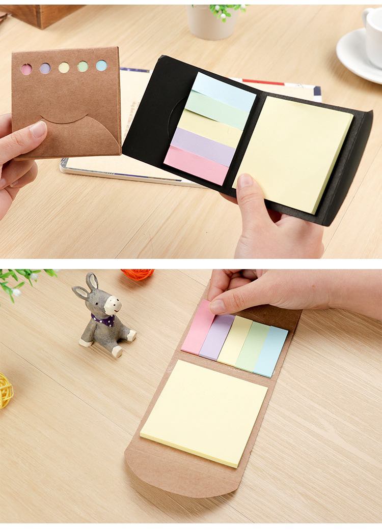 Colourful Sticky Note Korean Memopad Sticky Notes Notepad Memo Booklet ...