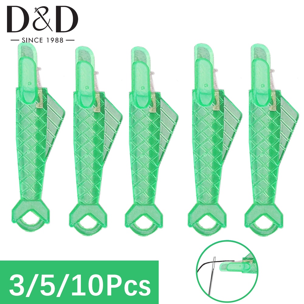 2/3/5pcs Fish Type Needle Threader Wire Loop DIY Simple Threader for ...