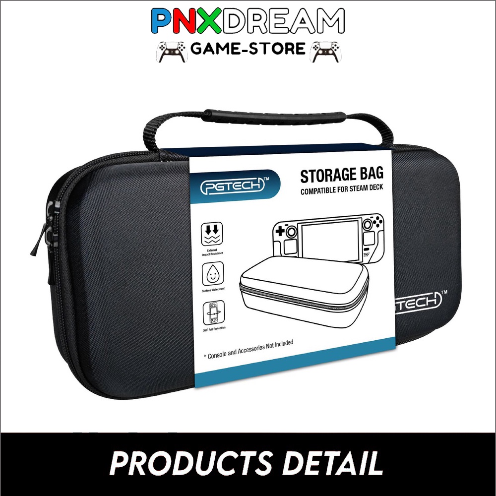 PGTECH Steam Deck Bag Travel Case Fit Charger & accessory Eva Hard ...