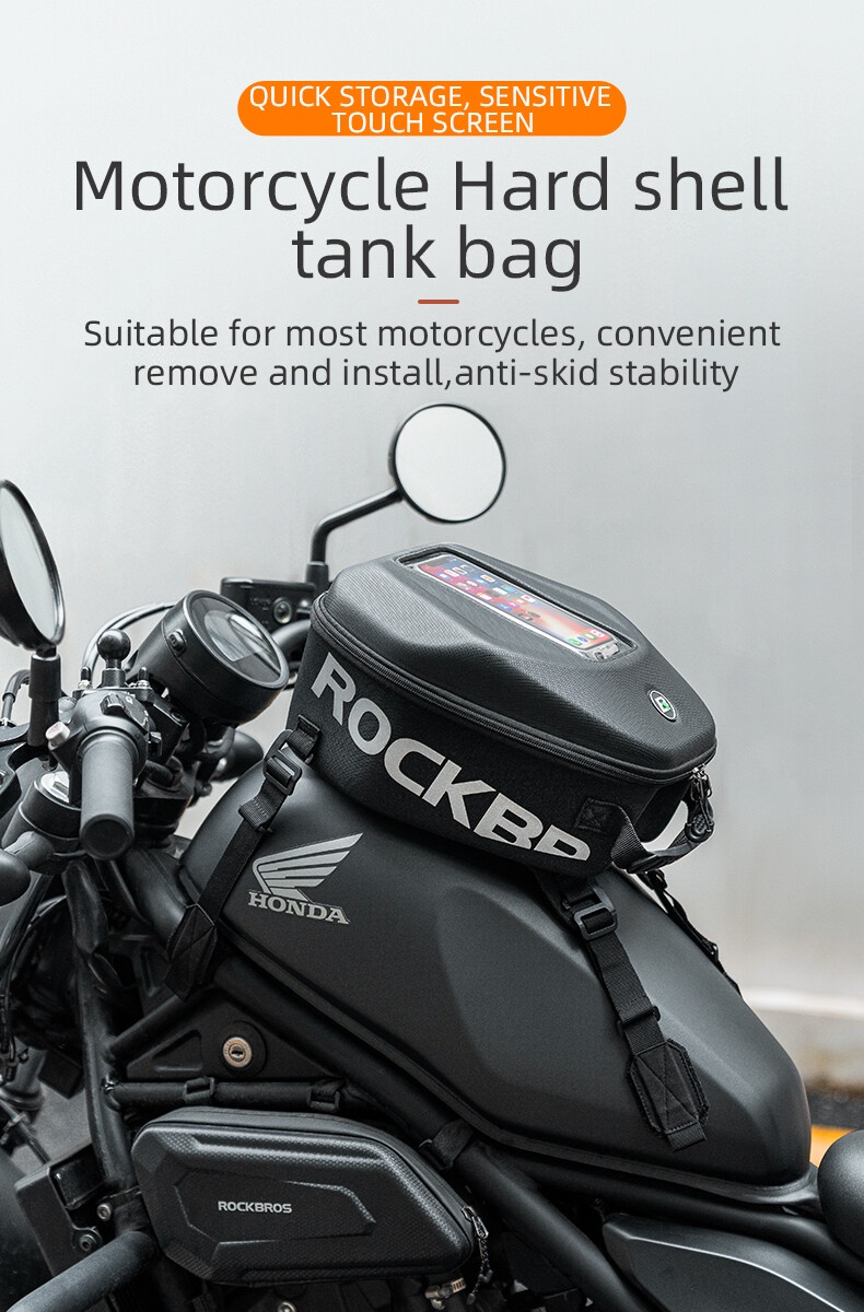 Adventure Motorcycle Luggage KRONOX 25L Expandable Motorcycle Tail Bag - Waterproof, Converts To Backpack, Fits A Helmet Sacoche Moto - View #3